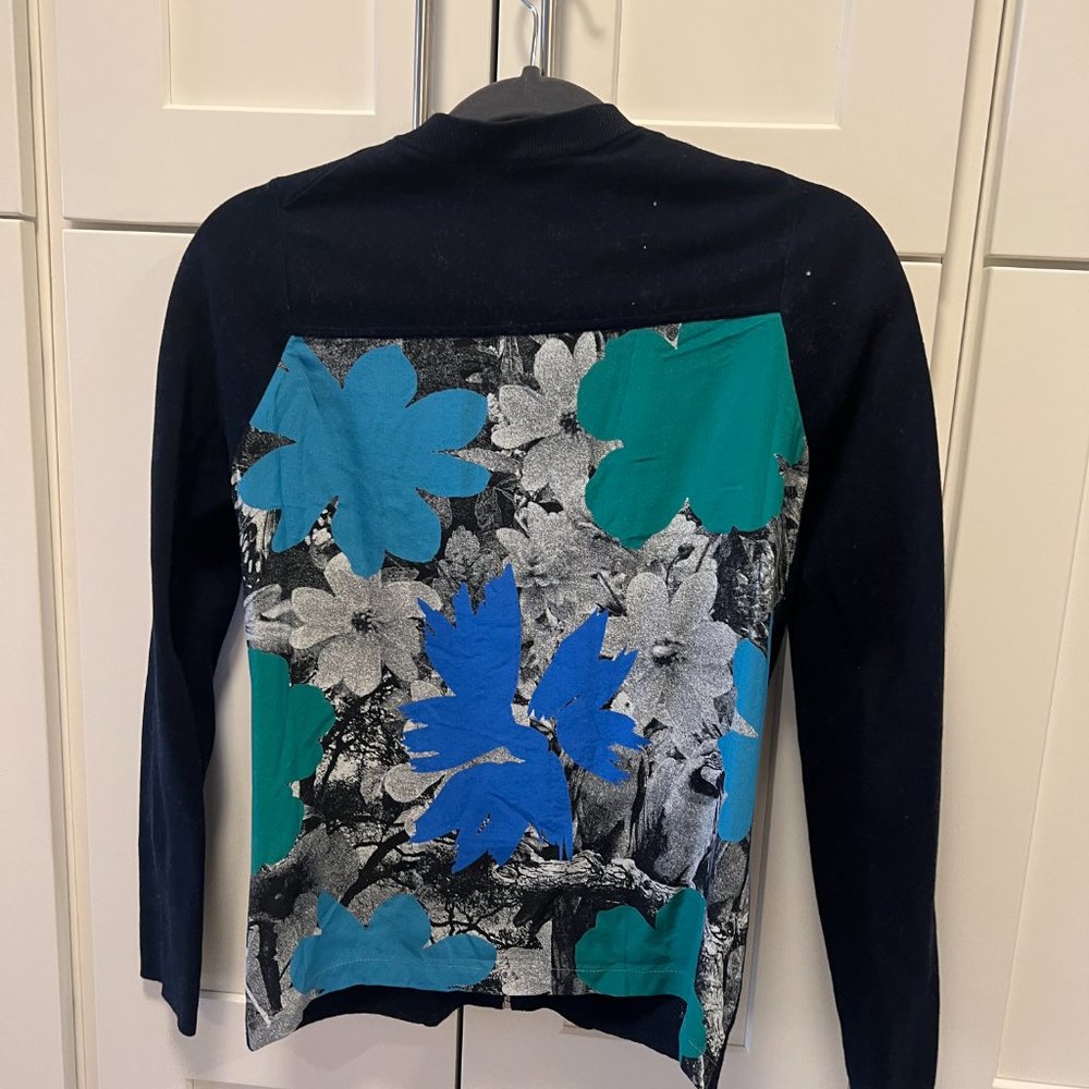 Paul Smith zip up cardigan with silk back
